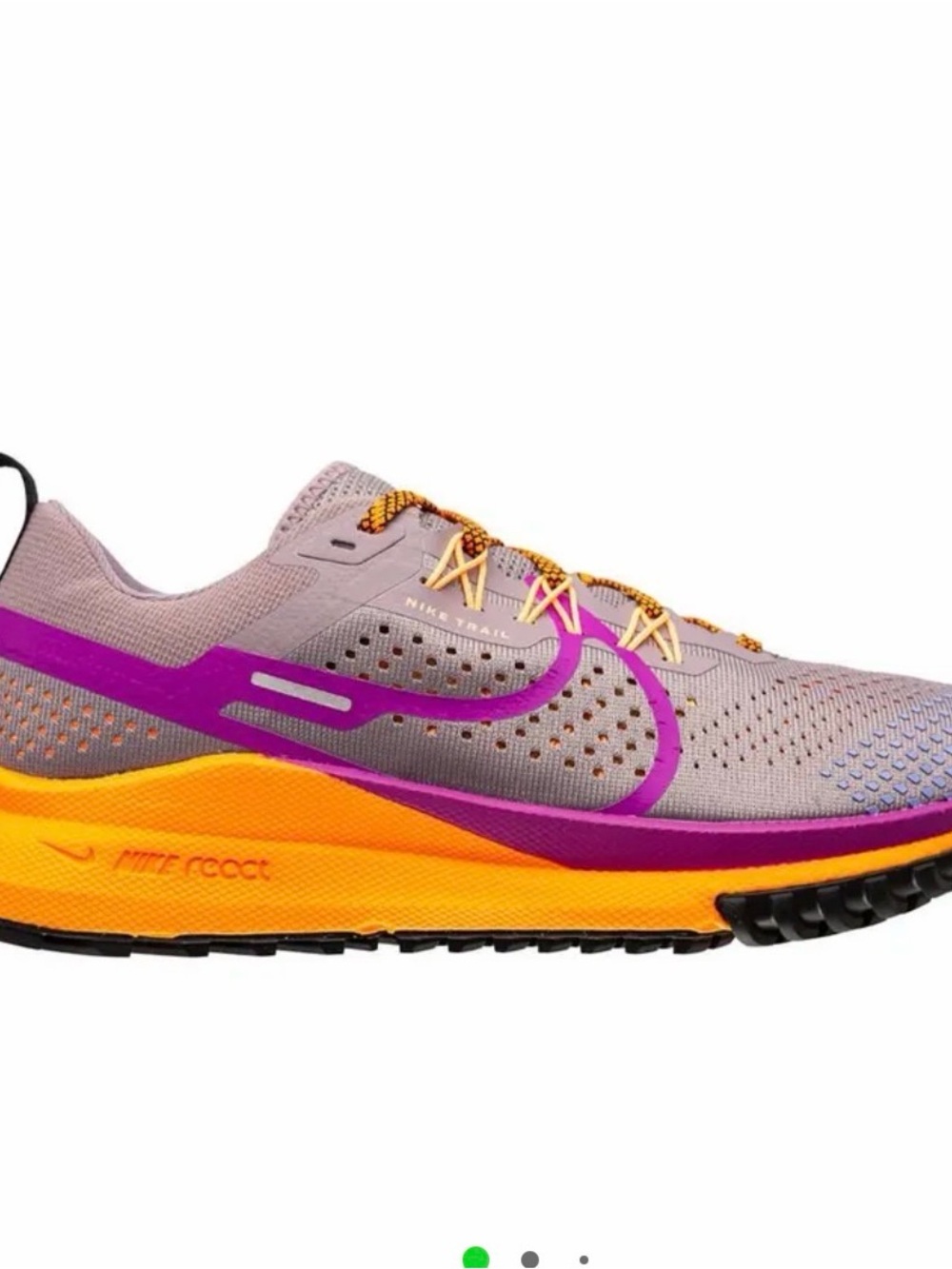 Nike Women's React Pegasus Trail 4 Running Shoe - Purple/Orange
